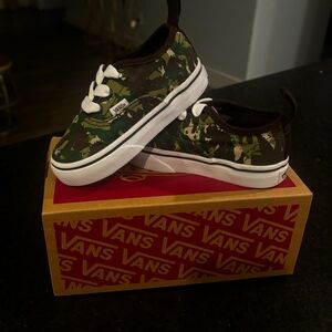 Vans Kids Camouflage Sneakers with White Accents